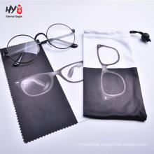 Microfiber carrying for eyeglass drawstring pouch